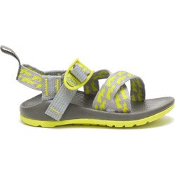 Chaco Z/1 Ecotread Sandal Kids' in Bolt Neon